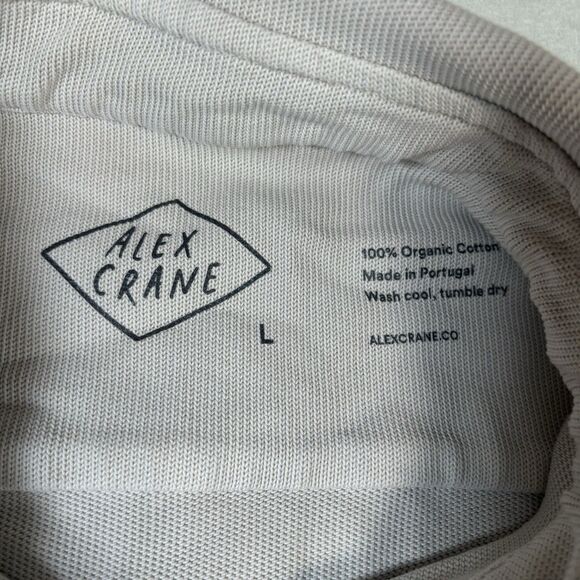 Alex Crane Sweater Mens Large Button Up Collared Cardigan Organic Cotton - Picture 2 of 8